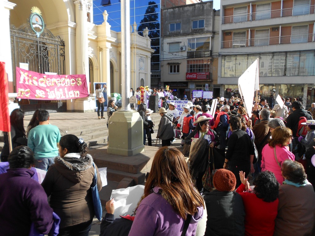 El acto del Día de No Violencia a los Adultos Mayores.
