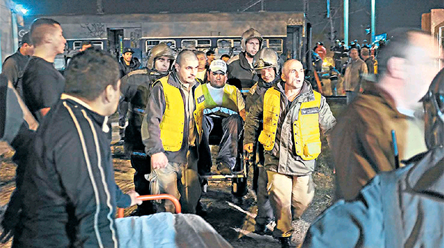 El rescate de los heridos