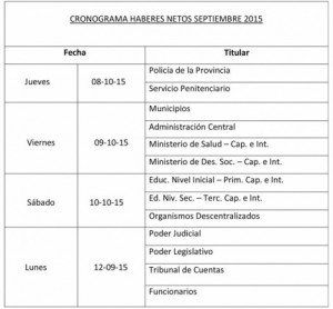 cronograma octubre 15