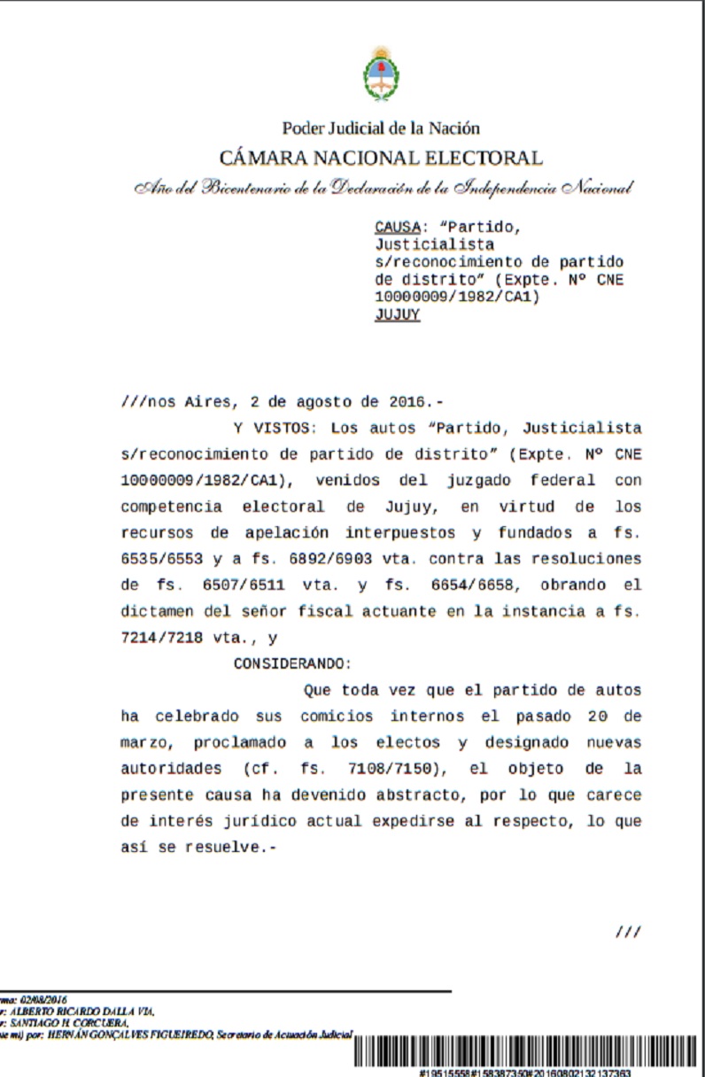 camara nacional de apelaciones