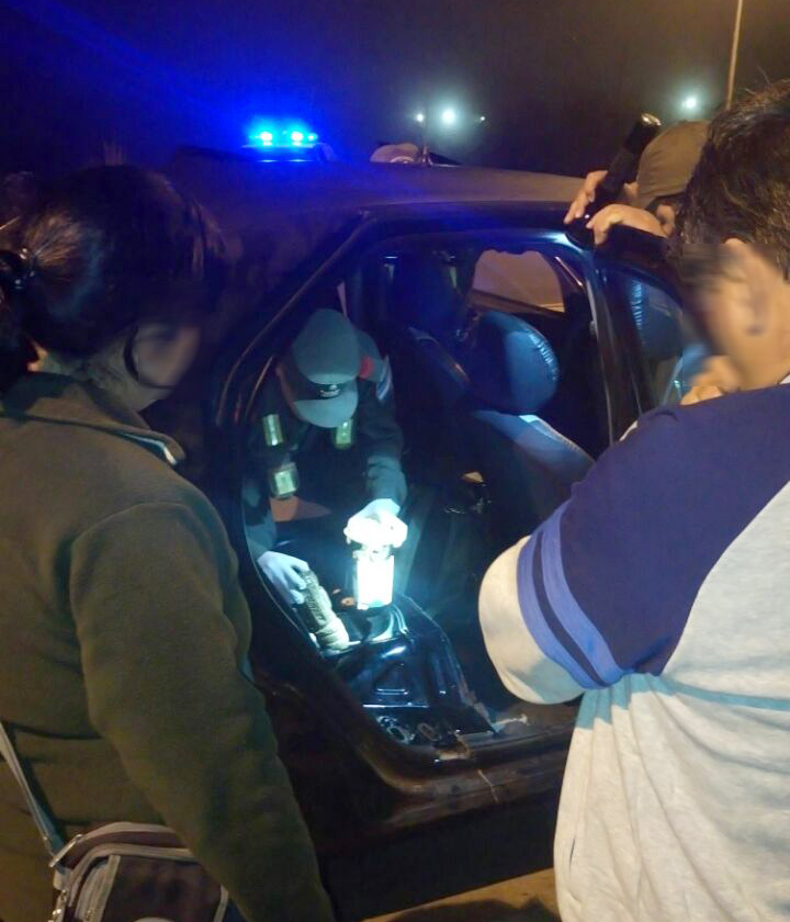droga en el tanque nafta