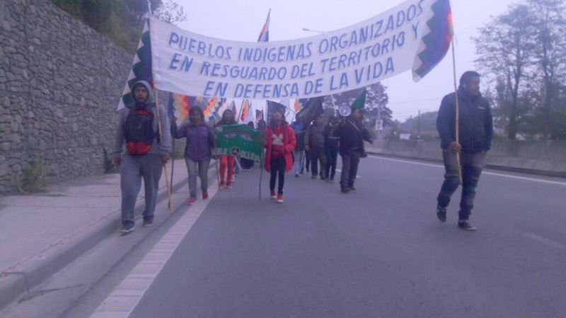 pueblos originarios marchan hacia san salvador