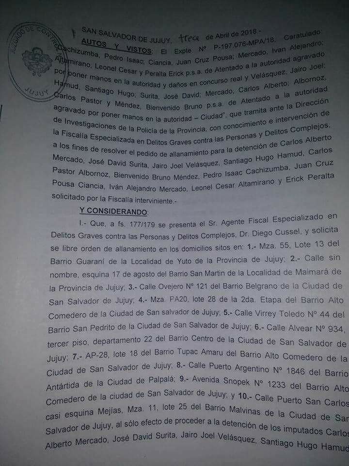 Detuvieron a los violentos que causaron disturbios el día de la ...