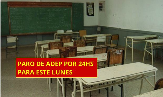 Jujuy: otra vez sin clases ADEP inicia un paro por 24hs