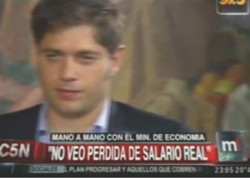 Axel Kicillof: "No veo pérdida del poder adquisitivo del salario"