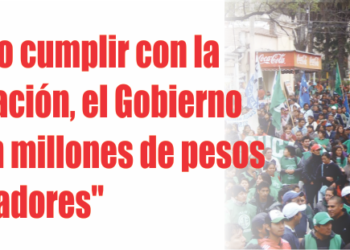 Acosta: "Al no cumplir con la desprecarización, el Gobierno se queda con millones de pesos de los trabajadores"
