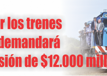 Recuperar los trenes de carga demandará una inversión de $12.000 millones