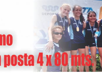 Oro para el atletismo jujeño en posta 4 x 80 mts.