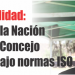 Política de Calidad: "El senado de la nación certificará al Concejo deliberante bajo las normas ISO 9001/08