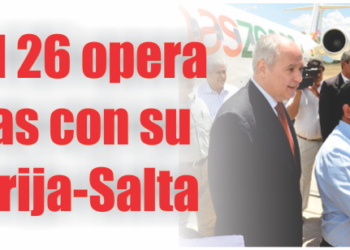 Desde el 26 opera Amazonas con su vuelo Tarija-Salta