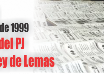 Histórica sesión del 29 de noviembre de 1999 - Diputados del PJ contra la Ley de Lemas
