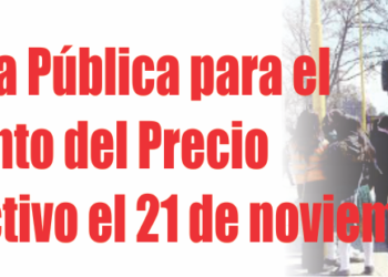 Audiencia Pública para el tratamiento del Precio del Colectivo el 21 de noviembre