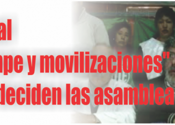 Intersindical. "Paro, acampe y movilizaciones". El lunes 17 deciden las asambleas