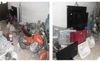 TELEVISORES Y MOTOCICLETA RECUPERADOS EN PALPALA