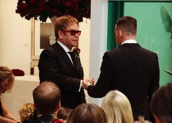 Elton John se caso en una boda privada