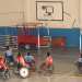 Equipo de básquet en sillas de ruedas entrenó en cancha de la Tupac