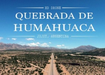 La Quebrada de Humahuaca vista desde los cielos