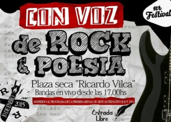 Invitan a participar del Festival "Con voz de rock y poesía"