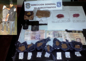 SAN PEDRITO:  DETENIDO CON SECUESTRO DE DROGAS Y MOTOVEHÍCULO