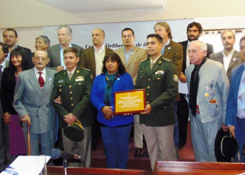 Honran al "Batallón de los Decididos por la Patria"