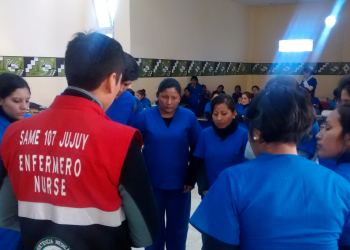 El SAME capacitó a estudiantes del terciario de la Tupac Amaru