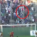 Video: impresionante caída de un hincha desde el alambrado