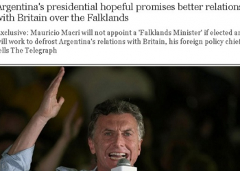 El PRO prometió a The Telegraph "restablecer y ampliar" la relación con Gran Bretaña