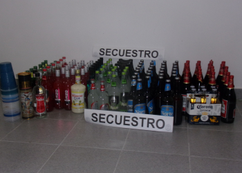 CONTROL Y SECUESTRO DE MÁS DE 100 BEBIDAS ALCOHÓLICAS