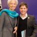 Mientras Scioli ataca al FMI, Kicillof se saca una foto con Lagarde
