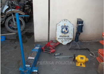 SECUESTRO DE  HERRAMIENTAS DE TALLER