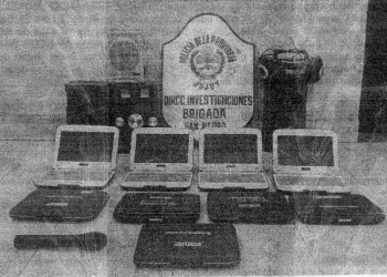 DETENIDOS Y RECUPERARON VARIOS BIENES