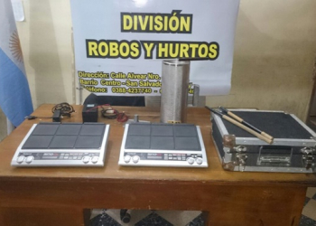 DETENIDO Y RECUPERARON INSTRUMENTOS MUSICALES