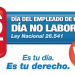 Lunes 26 de septiembre "Día del Empleado de Comercio"
