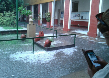 Fuerte granizada cayo en Tucumán