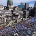 Multitudinaria marcha de docentes en reclamo por paritaria nacional