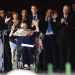 Michetti estuvo en el acto por el ataque a la embajada de Israel