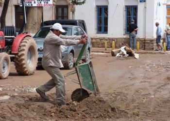 Continúan los trabajos de recuperación tras el aluvión en Tilcara