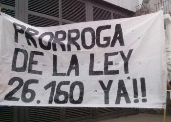 La Asamblea de Pueblos Originarios pide por la prórroga de la Ley 26.160