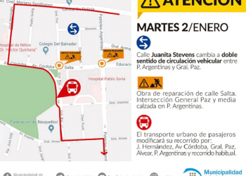 ¡Atención! inician obras en calle Salta intersecciones General Paz y Patricias Argentinas