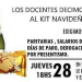 Los maestros donaran el kit navideño