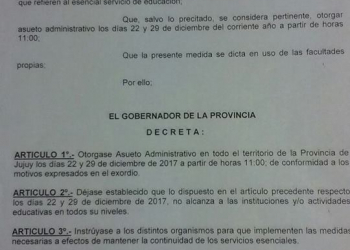 Hoy, y el viernes que viene, asueto administrativo a partir de las 11:00