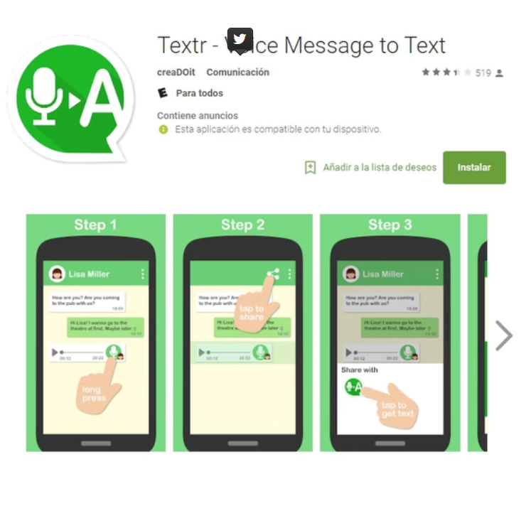 Cómo convertir los audios de WhatsApp a texto