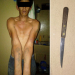 Lo atraparon con "cuchillo tipo sierrita"
