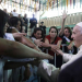 El Papa se refirió dos veces a los abusos sexuales cometidos por el clero, y visitó a las presas