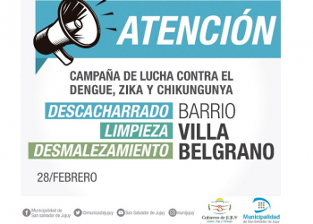 Hoy habrá descacharrado y desmalezamiento en Barrio Belgrano