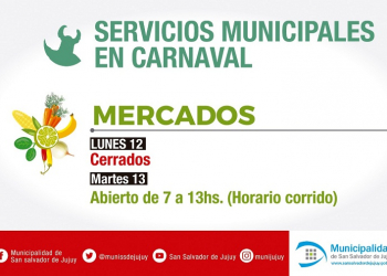 Cómo funcionaran los Mercados Municipales en Carnaval