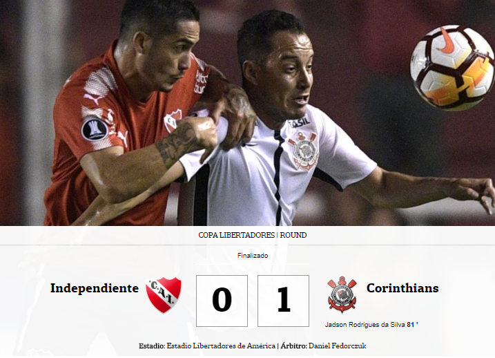 Corinthians aprovechó un detalle y dejó muy complicado a Independiente en la Copa Libertadores