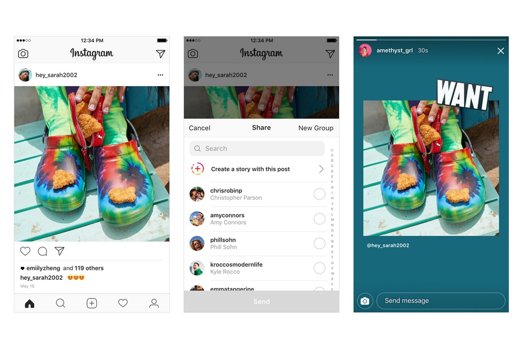 Ahora podés republicar contenidos de fotos y videos en Instagram Stories