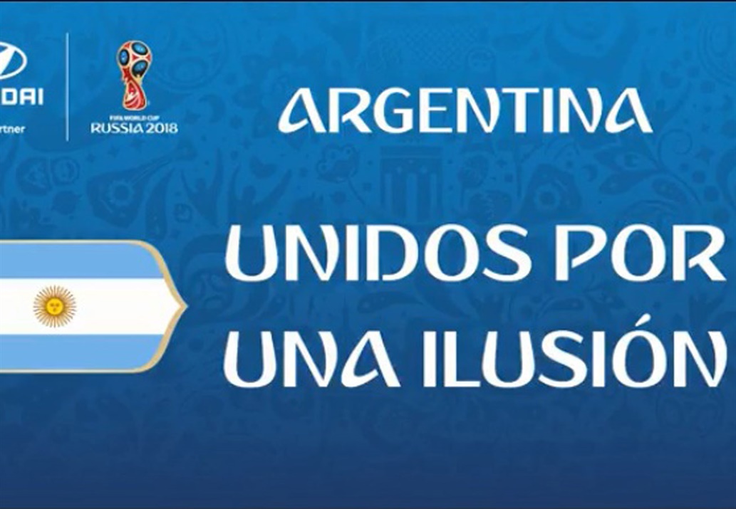 "Unidos por una ilusión", el slogan que motivará a la selección argentina en la Copa del Mundo