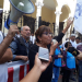 Gremios y organizaciones sociales se movilizaron por el Centro